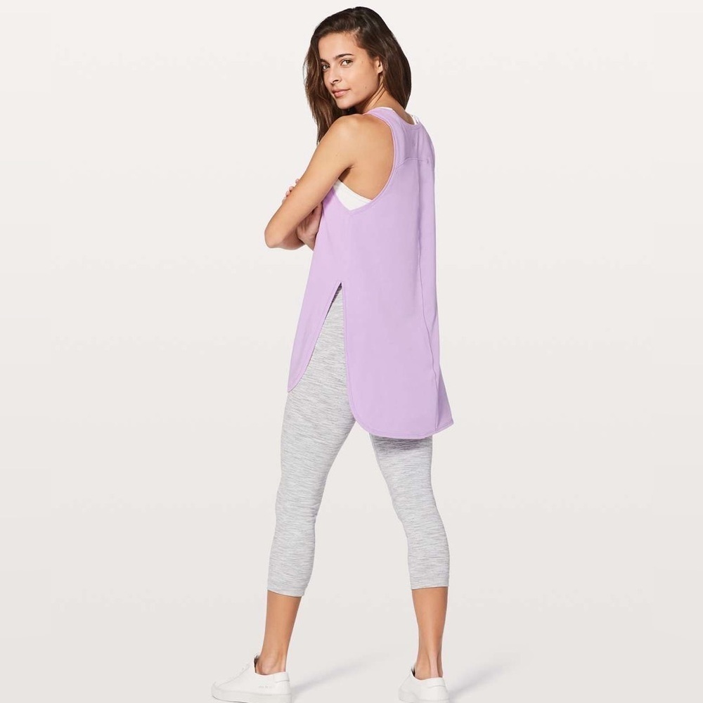 Lilac Sleeveless Tank Top - Picture 8 of 9